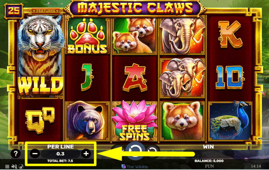 Majestic Claws CHOISISSEZ VOTRE MISE TOTALE.