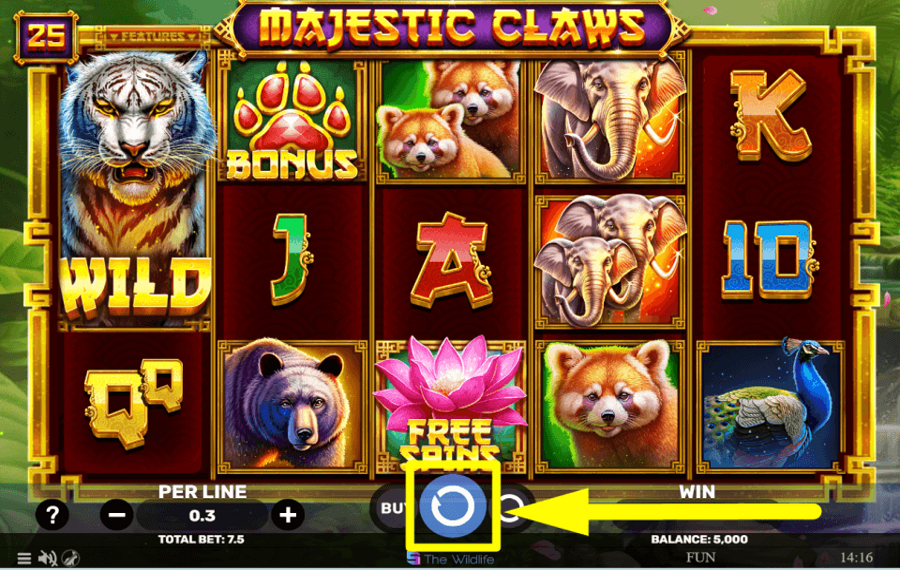Majestic Claws TOURNEZ POUR GAGNER.