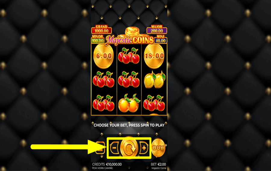 Majestic Coins PLACE YOUR BET.