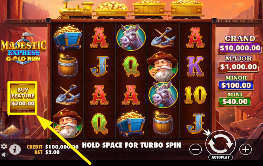 Majestic Express Gold Run OBTENEZ DES TOURS GRATUITS.