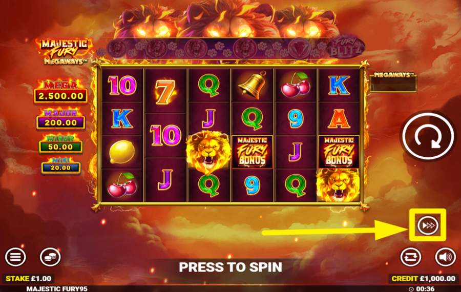 Majestic Fury Megaways UNLEASH TURBO CHARGE!