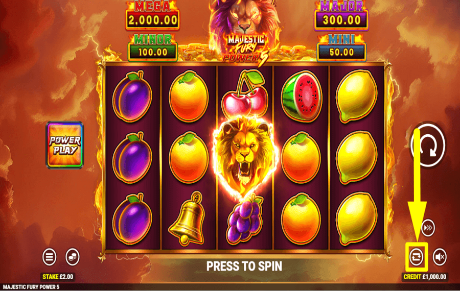 Majestic Fury Power 5 AUTOMATISCH DREHEN.