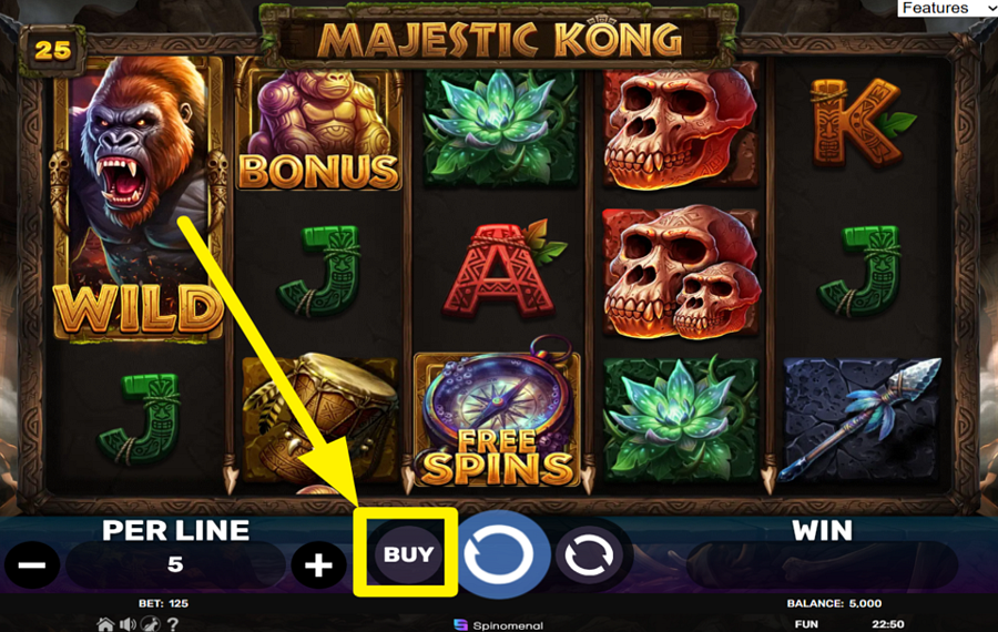 Majestic Kong БЕСПЛАТНЫЕ ВРАЩЕНИЯ, БОЛЬШЕ ВЫИГРЫШЕЙ?
