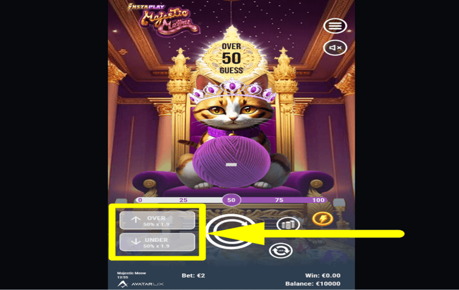 Majestic Meow ВЫБЕРИТЕ ДИАПАЗОН.