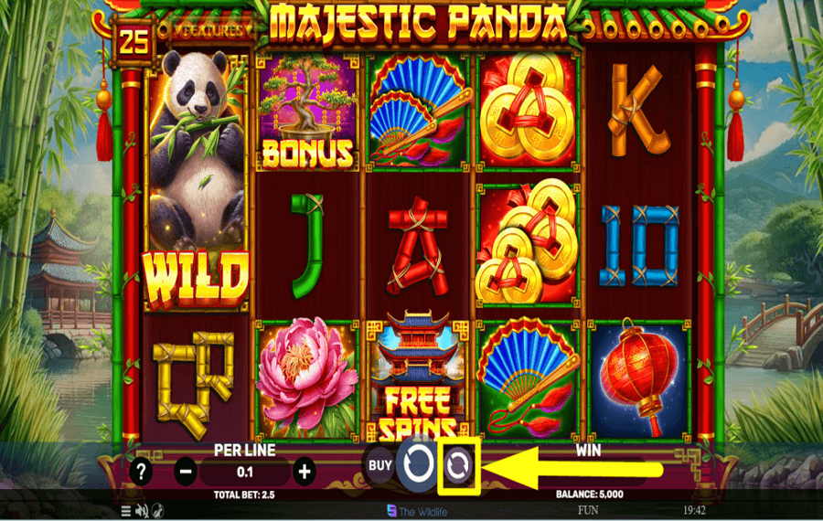 Majestic Panda STARTEN SIE AUTOPLAY.