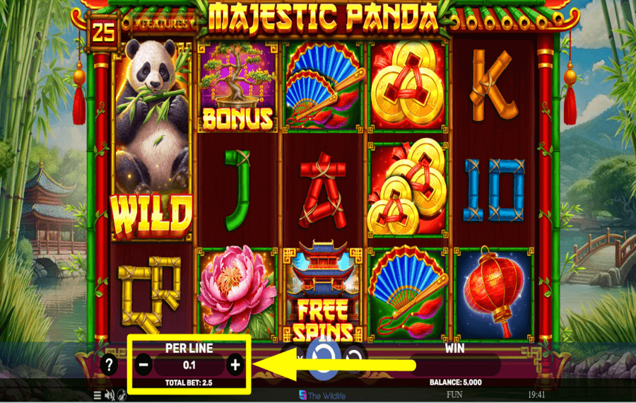 Majestic Panda SETZEN SIE DEN EINSATZ.