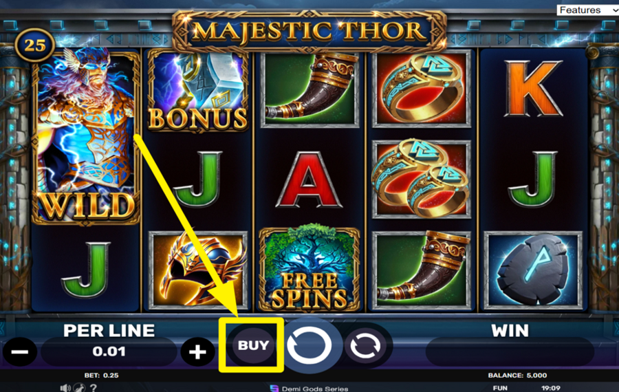 Majestic Thor ВЫБЕРИТЕ ДОПОЛНИТЕЛЬНЫЕ ВРАЩЕНИЯ!