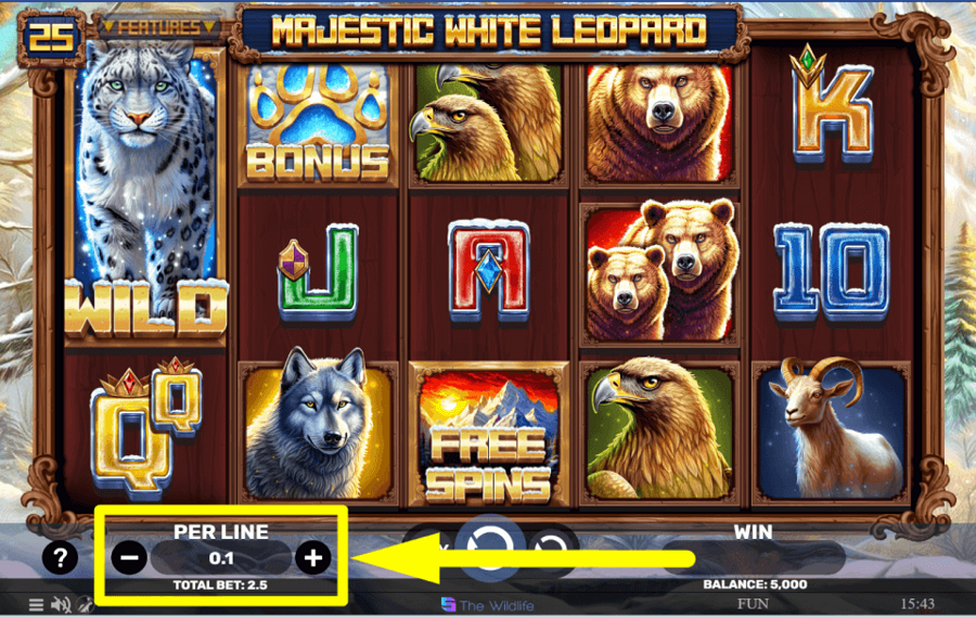 Majestic White Leopard DÉFINISSEZ VOTRE MISE TOTALE.