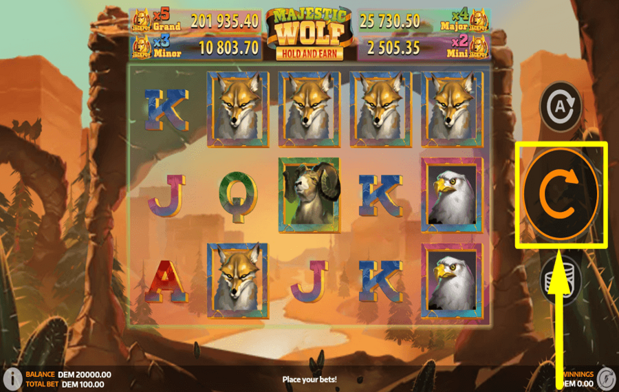 Majestic Wolf ИГРАТЬ В ИГРУ.