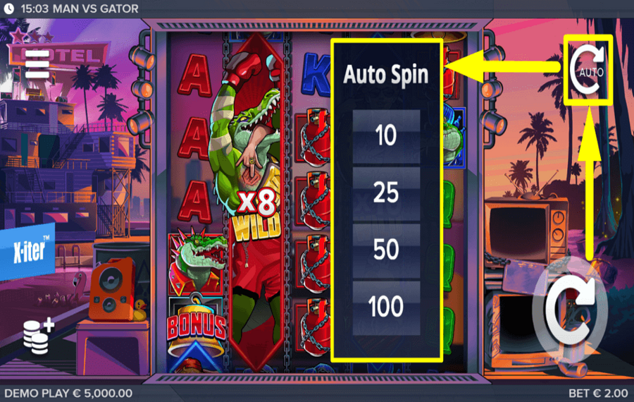 Man vs Gator ВРАЩЕНИЕ АВТОМАТИЧЕСКОЕ.