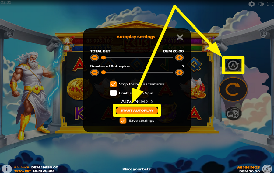 Mancala Gaming Power of Zeus ATTIVA LA CENTRIFUGA AUTOMATICA.
