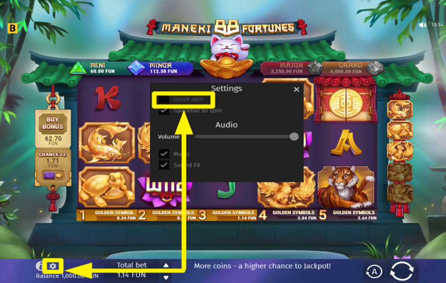 Maneki 88 Fortunes УСКОРИТЕ ИГРУ!