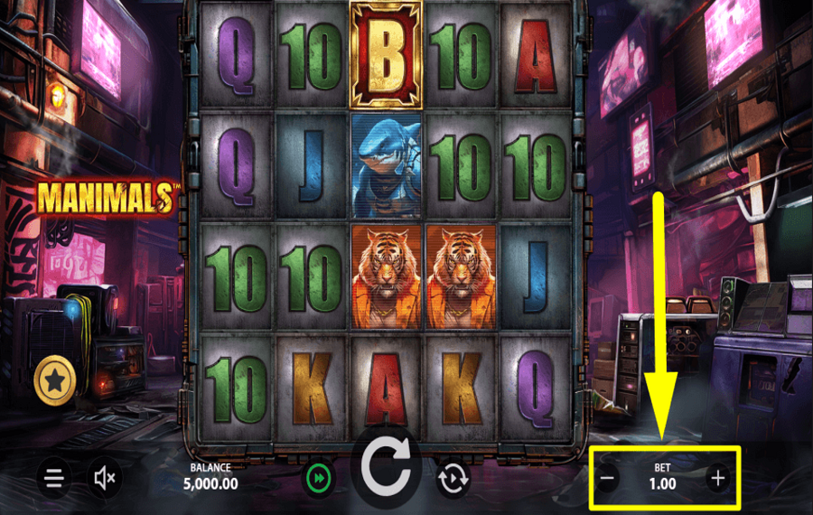 Manimals УСТАНОВИТЕ ОБЩУЮ СТАВКУ.