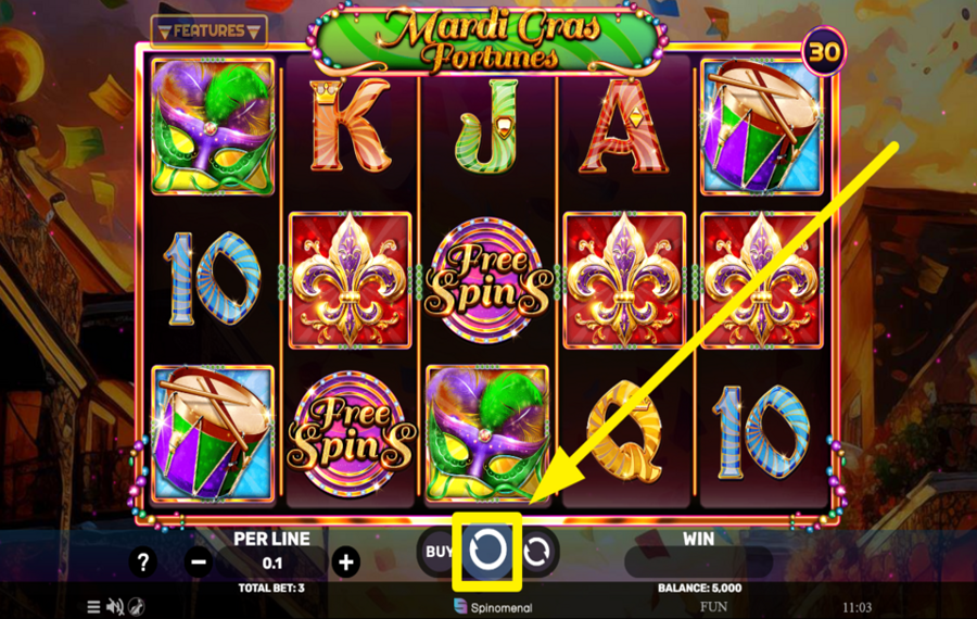 Mardi Gras Fortunes ENTREZ DANS L'ACTION !