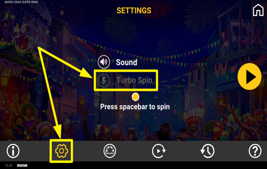 Mardi Gras Super Wins ENTFESSELN SIE DIE TURBO-LADUNG.