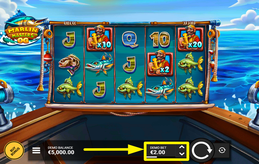 Marlin Masters OG ADJUST YOUR STAKE.