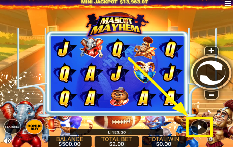 Mascot Mayhem UTILIZE AUTOPLAY.