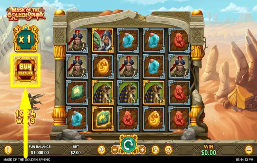 Mask of the Golden Sphinx ACQUISTA GIRI EXTRA.