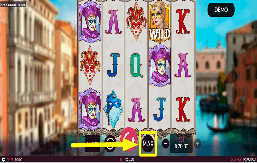 Masquerade Fortune HOHE EINSÄTZE GENEHMIGT.