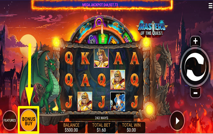 Masters of the Quest ACQUÉRIR DES BONUS.