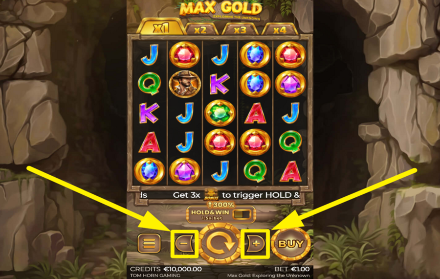 Max Gold Exploring the Unknown SET YOUR STAKE.