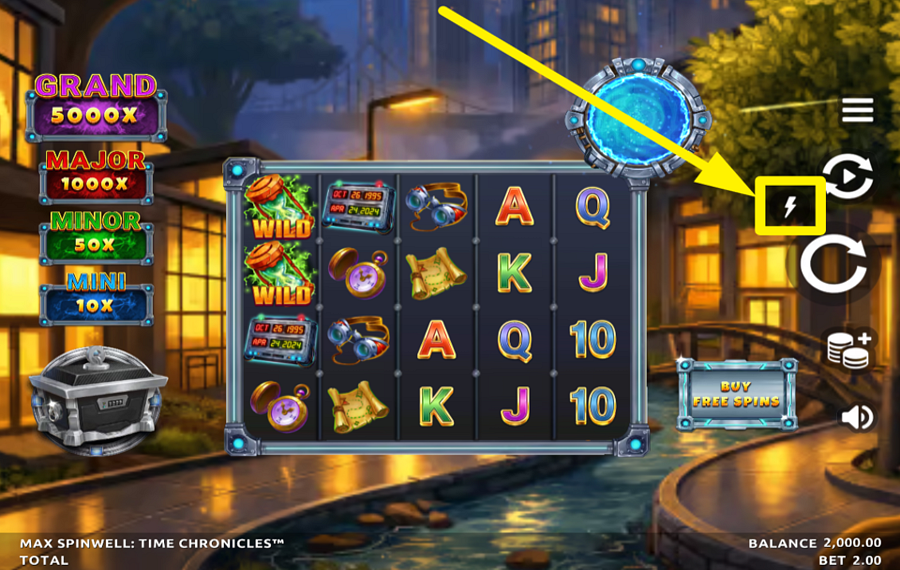 Max Spinwell Time Chronicles AMP UP THE GAME.