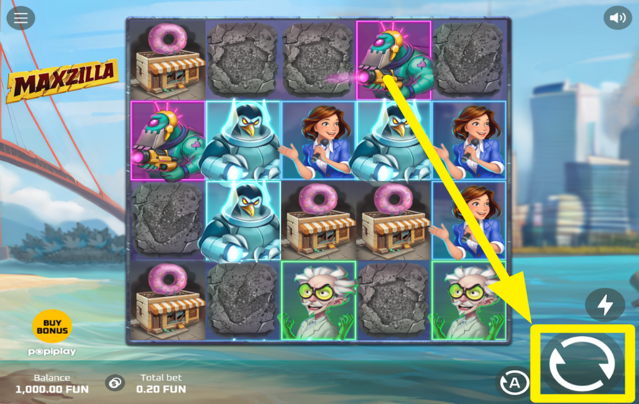 Maxzilla SPIELEN SIE DAS SPIEL.