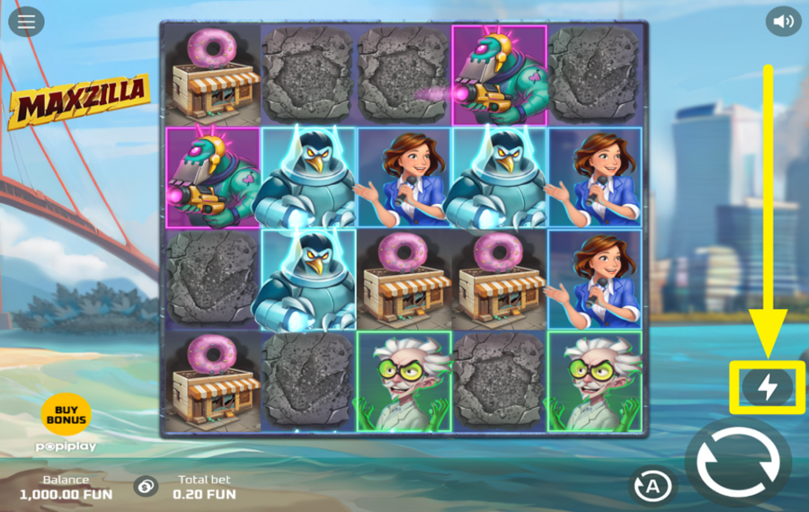 Maxzilla ÄNDERN SIE DIE GESCHWINDIGKEIT.