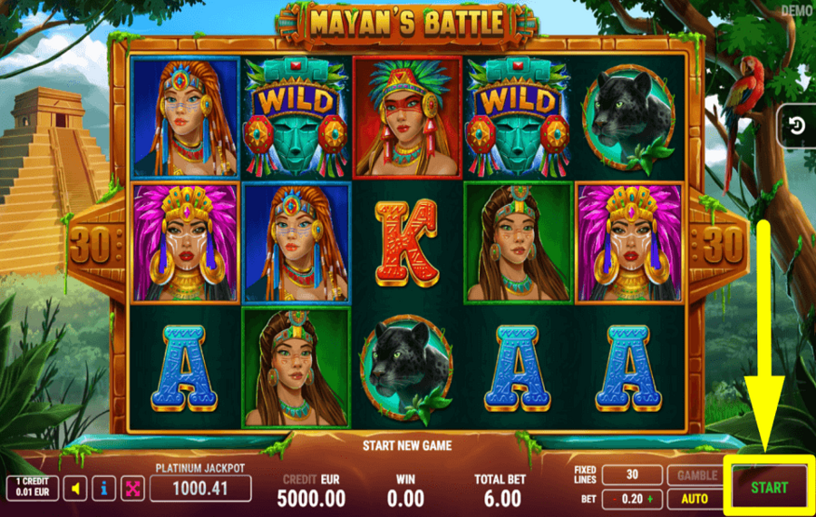 Mayans Battle НАЖМИТЕ «СТАРТ», ЧТОБЫ ИГРАТЬ.