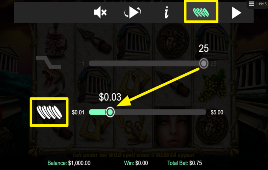 Medusa MÜNZWERT ÄNDERN.