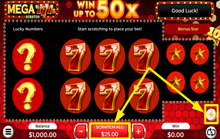 Mega 777 ACTIVEZ LE MODE TURBO.