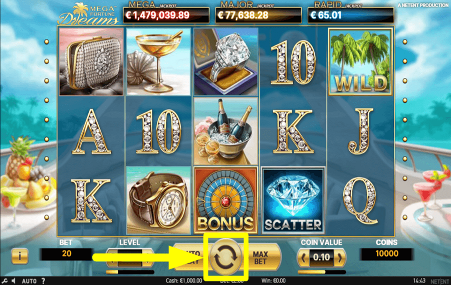 Mega Fortune Dreams FAI UN GIRO.