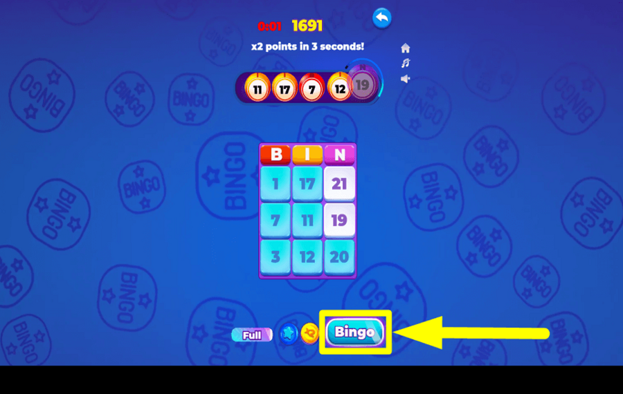 Mega Bingo Cash COLLECT THE PRIZE.