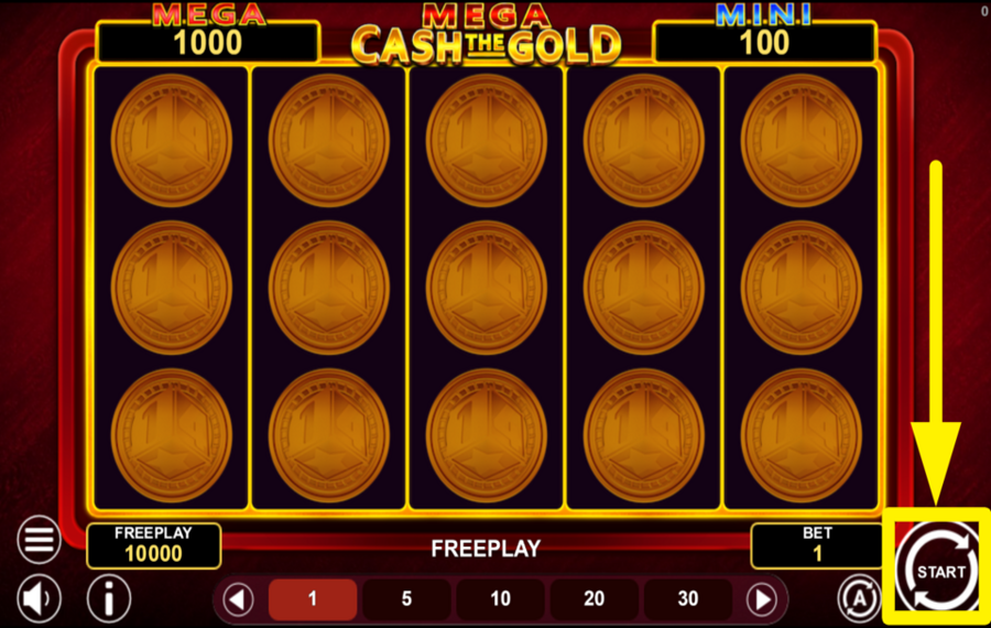 Mega Cash The Gold FAITES TOURNER POUR GAGNER!