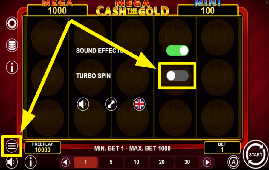 Mega Cash The Gold ACTIVEZ LE MODE TURBO !