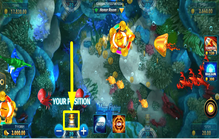 Mega Fishing TARGET THE FISHES.