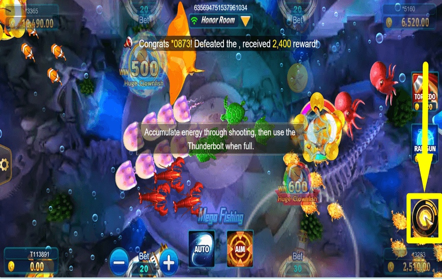Mega Fishing UNLEASH THE THUNDER.