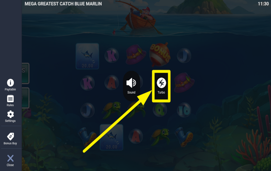 Mega Greatest Catch Blue Marlin MAXIMIZE THE SPEED.