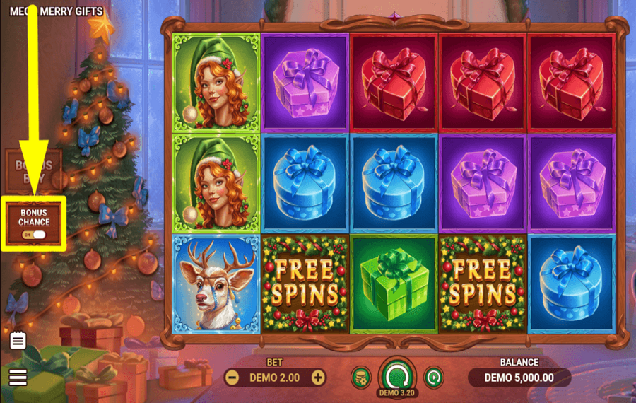 Mega Merry Gifts PUSH YOUR LUCK.
