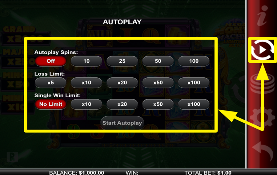 Mega Money Machine Lightning Blitz ENABLE AUTOPLAY.