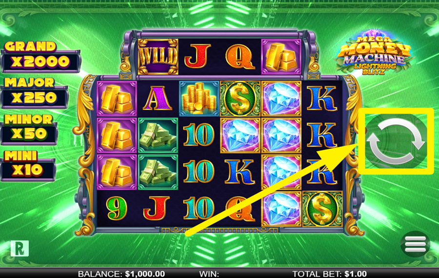 Mega Money Machine Lightning Blitz SPIN THE REELS.
