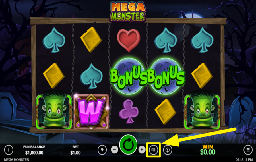 Mega Monster SCEGLI IL LIMITE DI PUNTATA PIÙ ALTO.