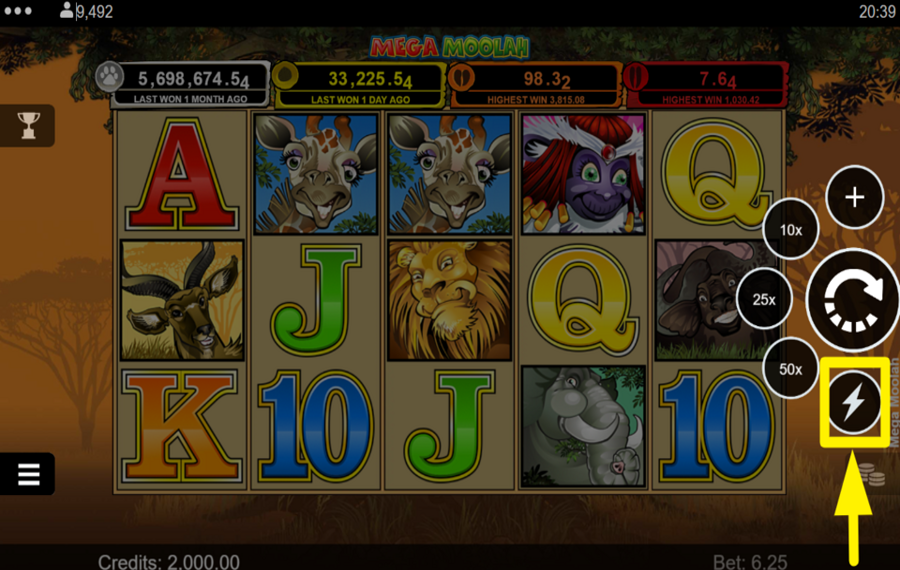 Mega Moolah РАСПРОСТРАНИТЕ ТУРБО ЗАРЯД.