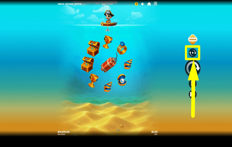 Mega Ocean Catch ВЫБЕРИТЕ АВТОВОСПРОИЗВЕДЕНИЕ.