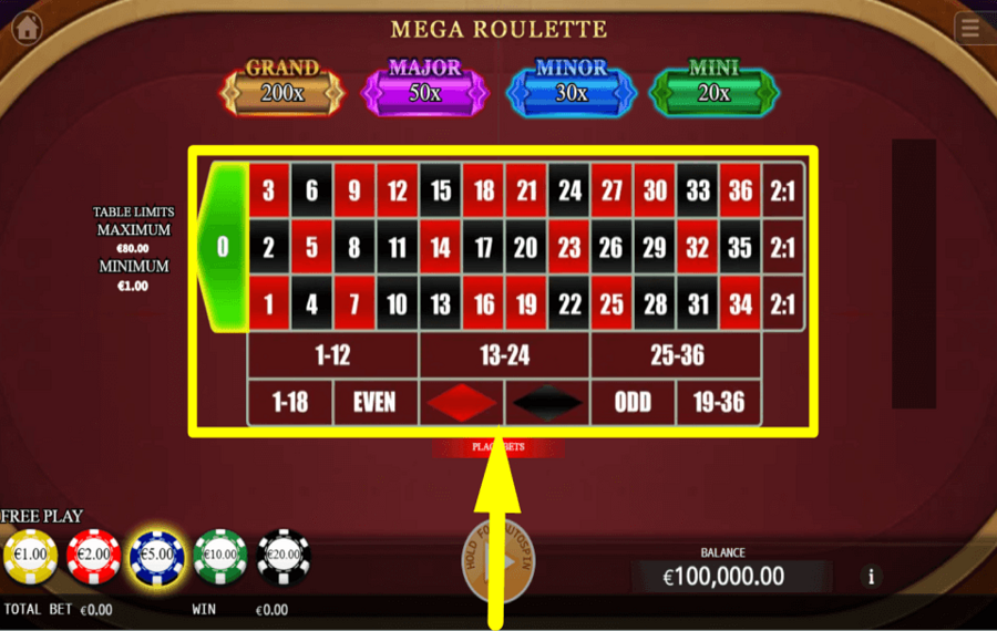 Mega Roulette FAITES VOS PARIS.