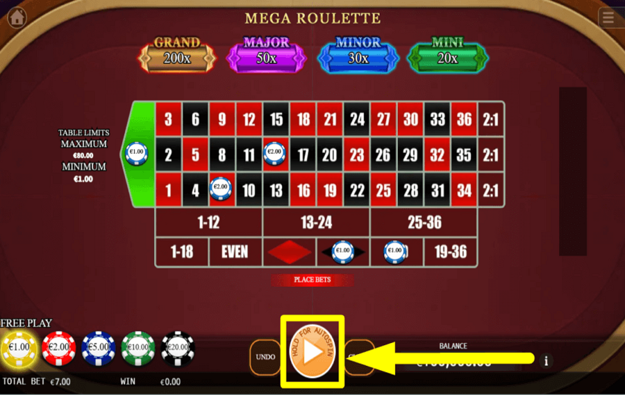 Mega Roulette FAITES TOURNER LA ROUE.