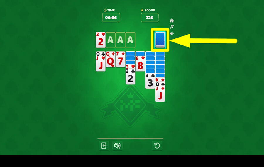 Mega Solitaire REPARTE MÁS TARJETAS.