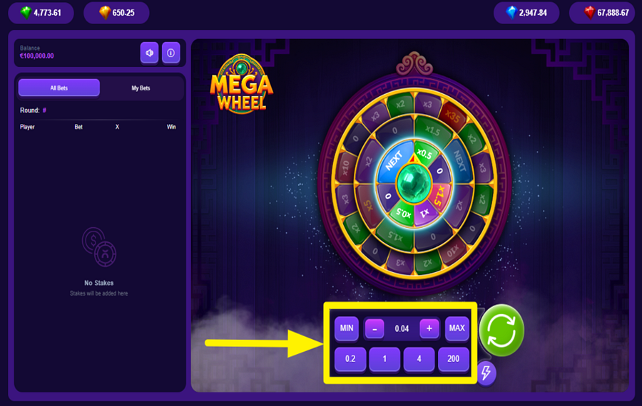 Mega Wheel by PopOk Gaming | Play for Free