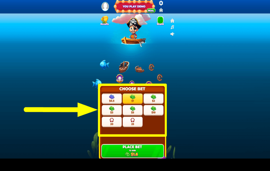 Mega Wild Fish DÉCIDEZ DE VOTRE MISE.