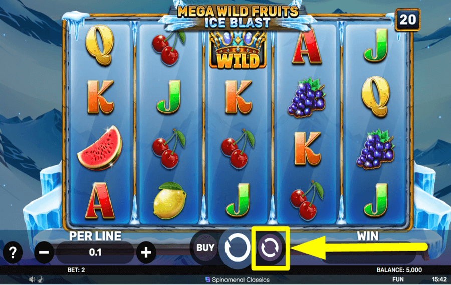 Mega Wild Fruits Ice Blast AUTOMATISCH FORTSETZEN.